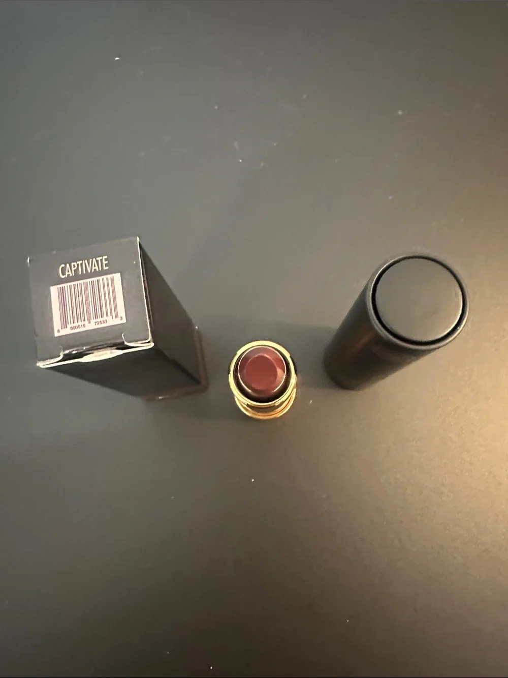 NWT Yensa Super 8 Vibrant Silk Lipstick in Deep Mauve Brown - Color Captivate